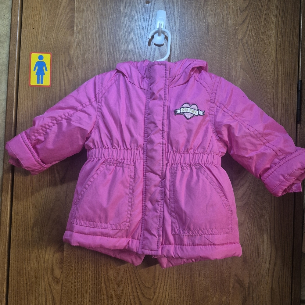 Carter's Hot Pink Hooded Puffer Jacket. Box 39